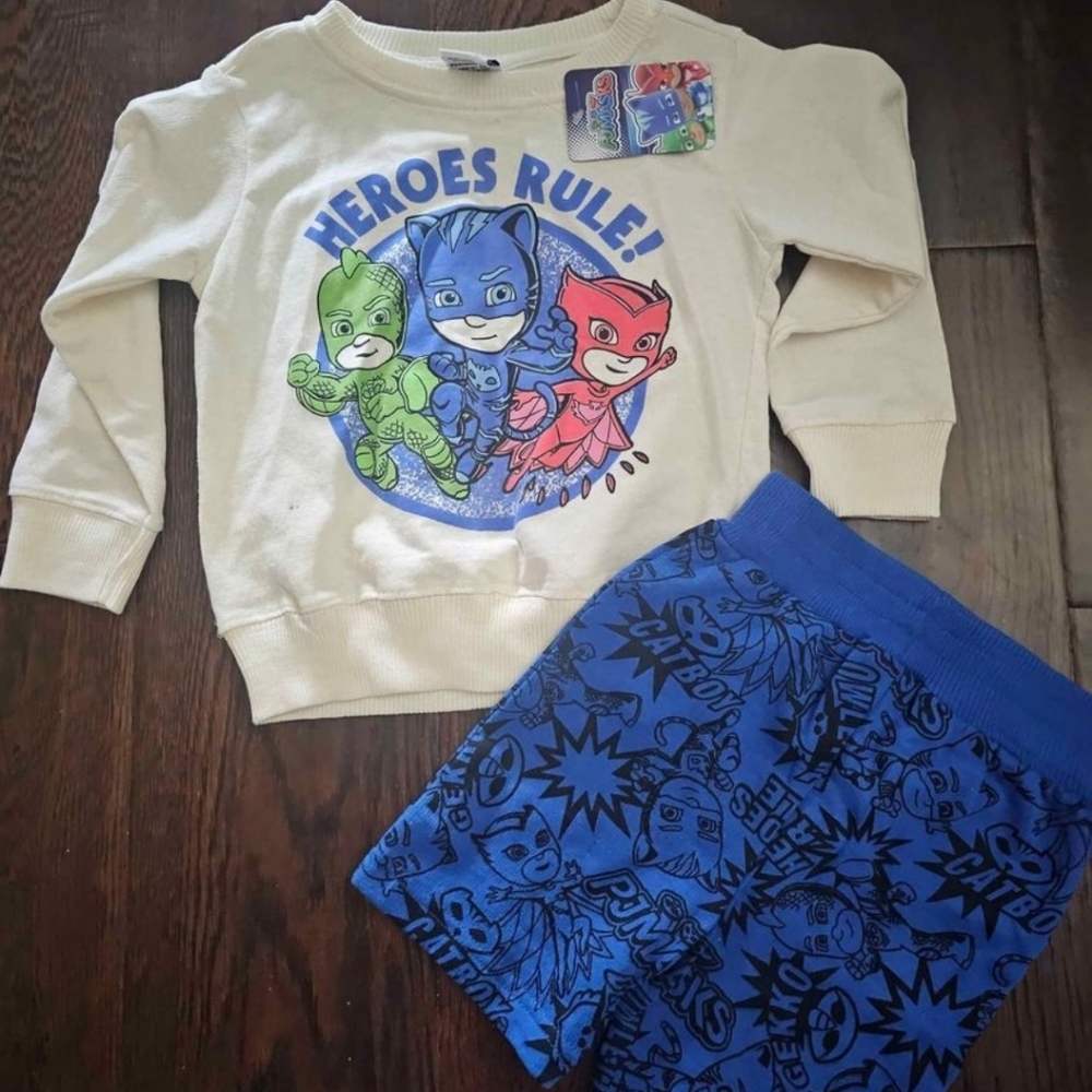 New PJ Masks 2 Piece Set 4T